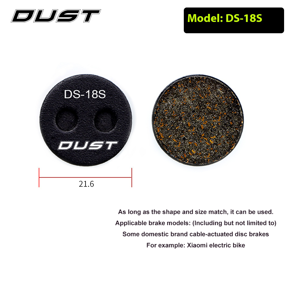 Risk DUST Mountain Bike Disc Brake Pads Resin Semi-Metallic for M446 E3 M355 Brake Lining