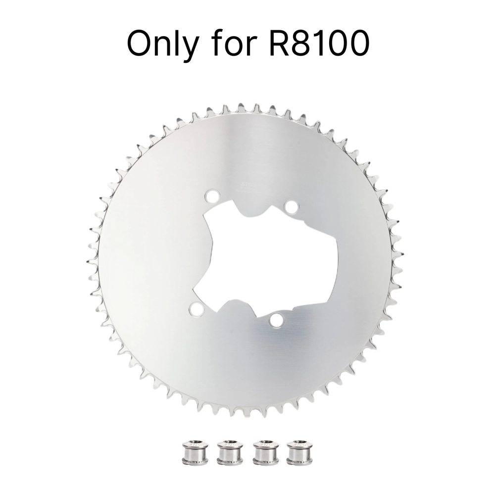 STONE 110BCD Aero Full-Cover Chainring for Shimano R7100 / R8100 / R9200 44 60T