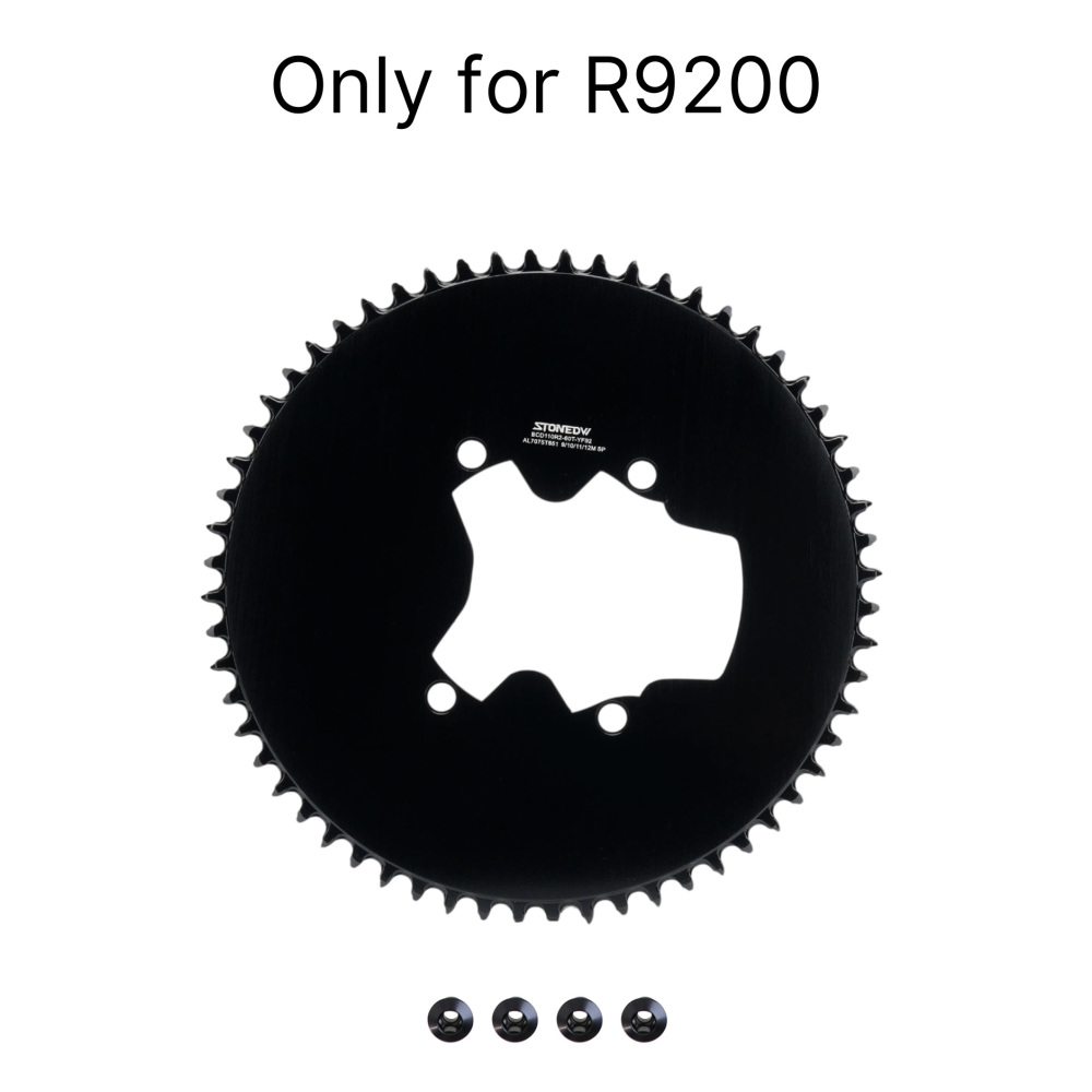 STONE 110BCD Aero Full-Cover Chainring for Shimano R7100 / R8100 / R9200 44 60T