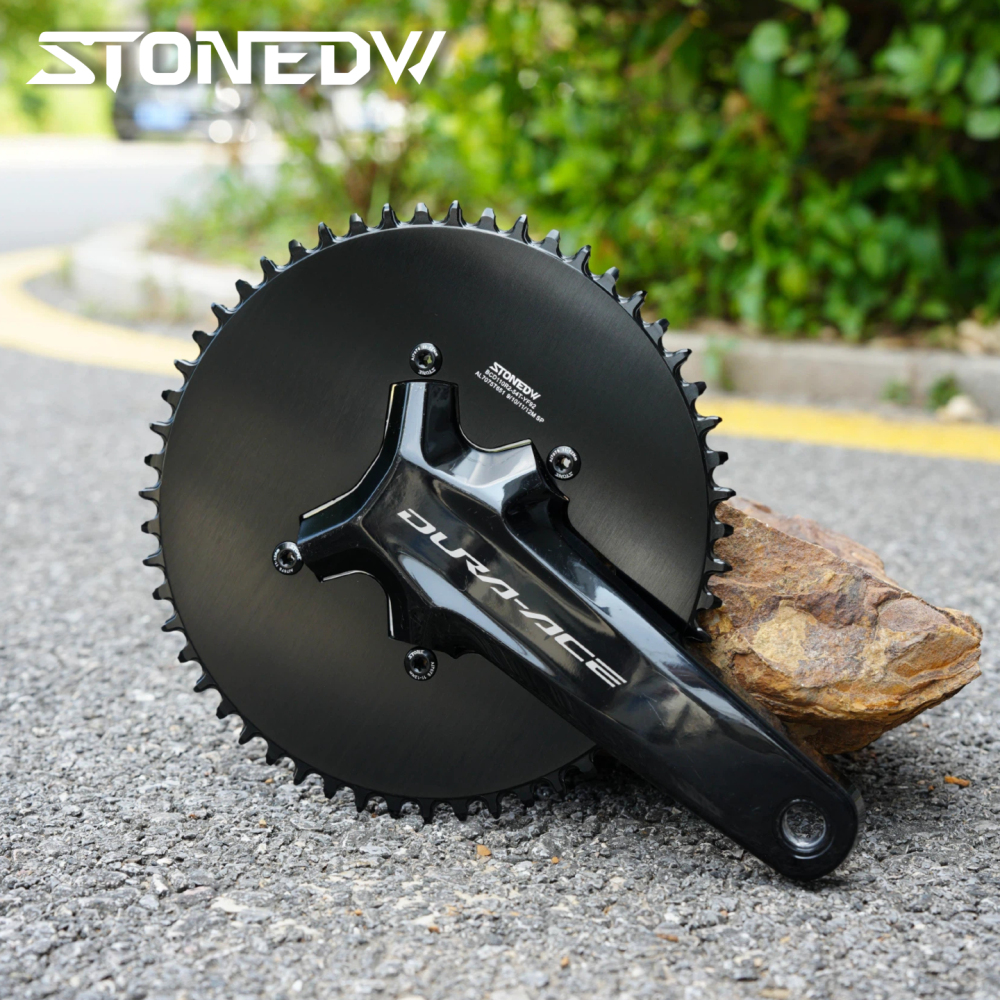 STONE 110BCD Aero Full-Cover Chainring for Shimano R7100 / R8100 / R9200 44 60T