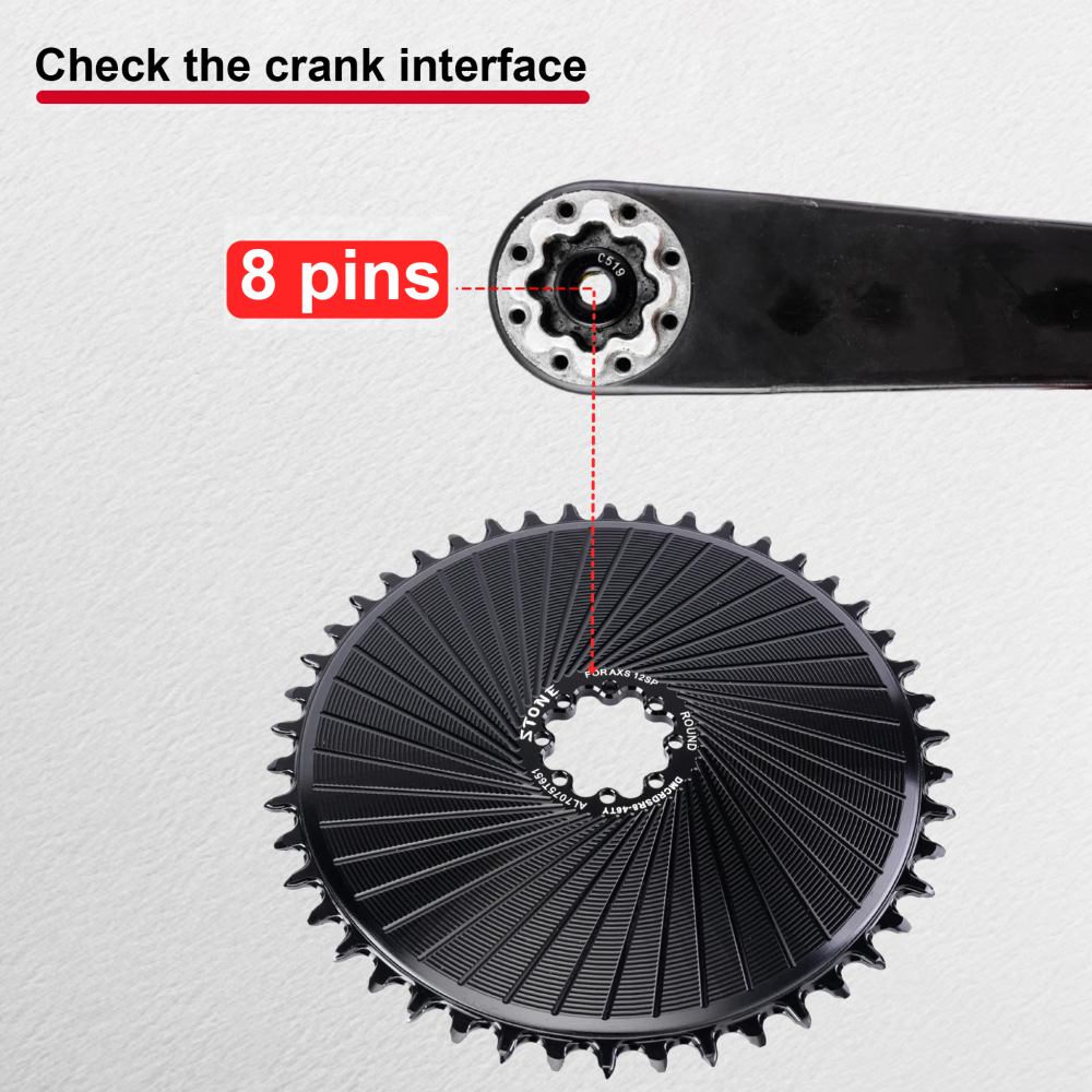 Stone 12s AXS Chainring flattop for DUB Force Red Direct Mount DM Chainring Chainwheel for Sram for Road Bike AXS 12 Speed 8 bolts