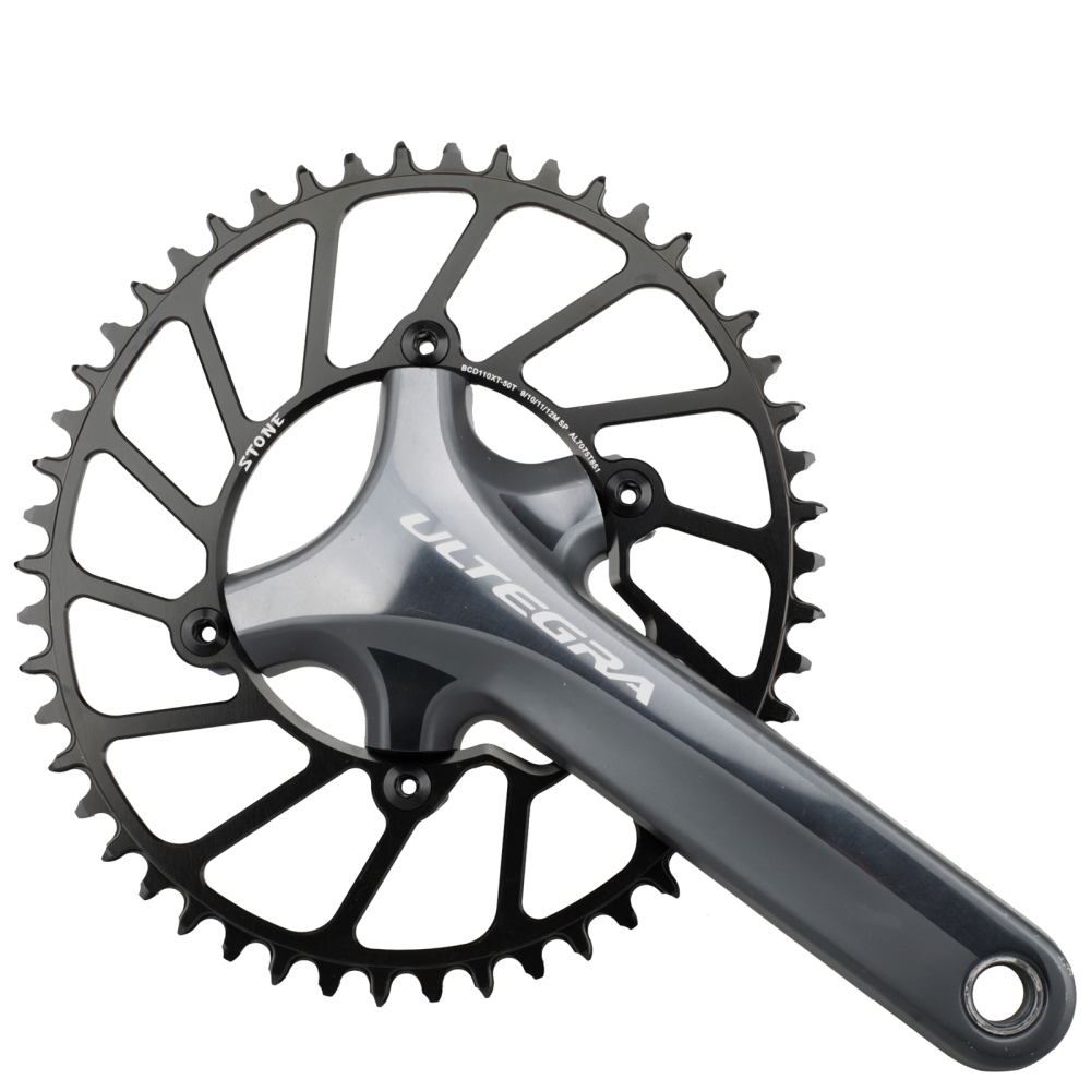 Stone Chainring 110 BCD for Shimano 4700 5800 6800 9000 Oval 34 36 38 40 42 44 46 48 58T 60T Narrow Wide Road Bike 110bcd