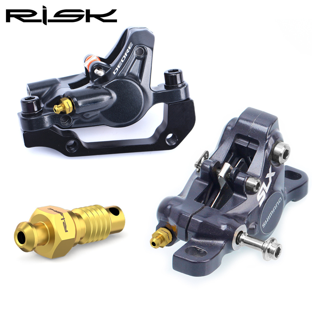 RISK Mountain Bike Disc Brake Caliper Bleed Screws M6 Titanium Alloy