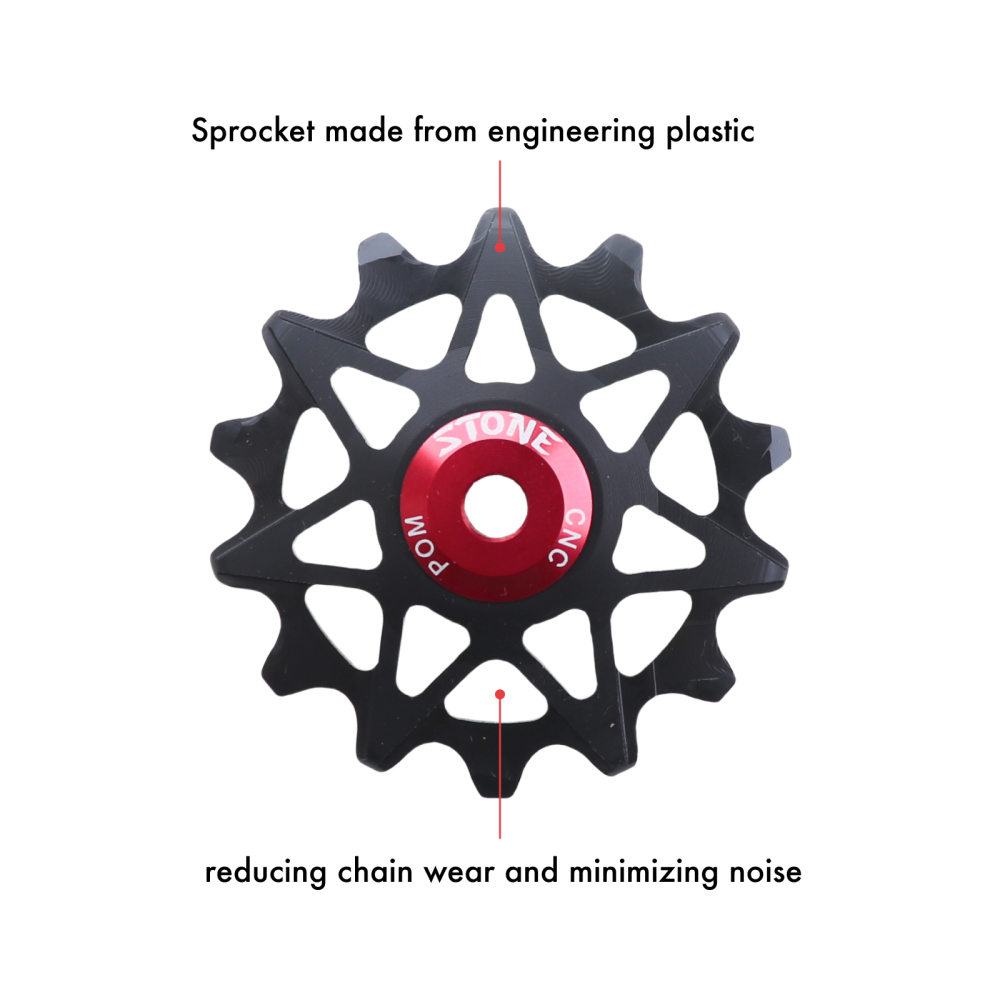 Stone Pulley Wheel Rear Guide Roller Jockey 10t 12t 14t 16t Bearing Road MTB Bike Bearings Rear Derailleur GX XX1 X01 Eagle