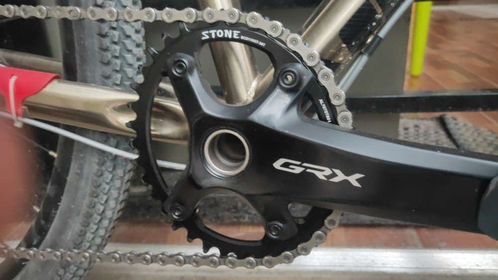 Stone Oval Bike Chainring 110BCD for Shimano Gravel GRX FC RX810 RX600 36T 38 40 42 46 58T 60T Narrow Wide Road Bike Chainwheel