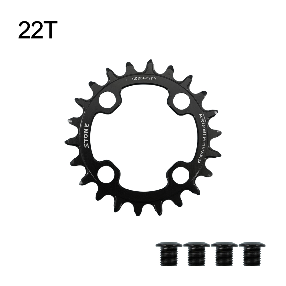 Stone Chainring 64BCD Oval Round for Shimano XT M780 M785 BMX 22T 24T 26T 28T MTB Bike 64 BCD Chainwheel ToothPlate