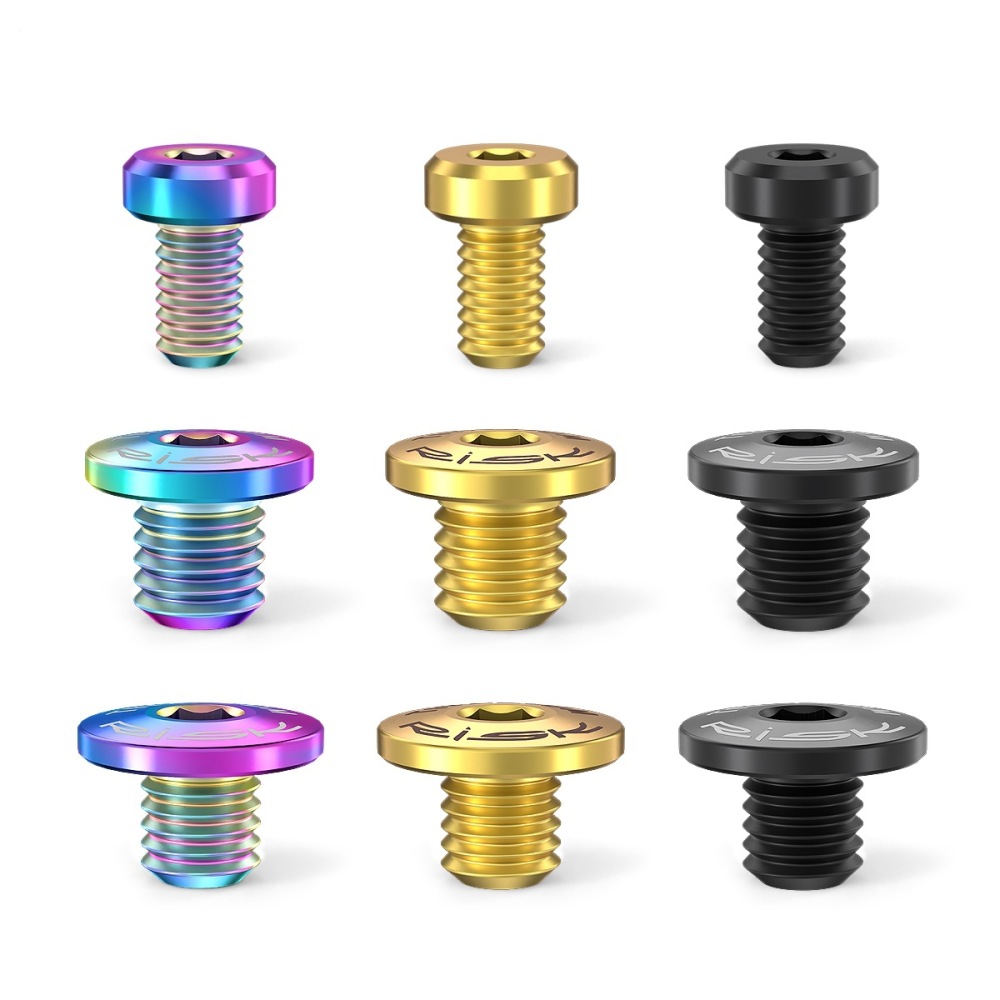 RISK Titanium Alloy Brake Lever Lid Screws for Oil Disc Brake Fluid Filling Hole XT XTR M615 M675 M785 M8000