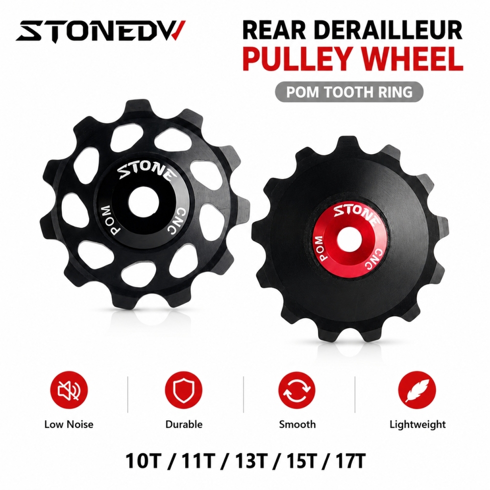 Stone Pulley Wheel Gear Guide Roller Jockey 10t 11t 13t 15t 17t Bearing Road MTB Bike Bearings Rear Derailleur X4 Shimano M370