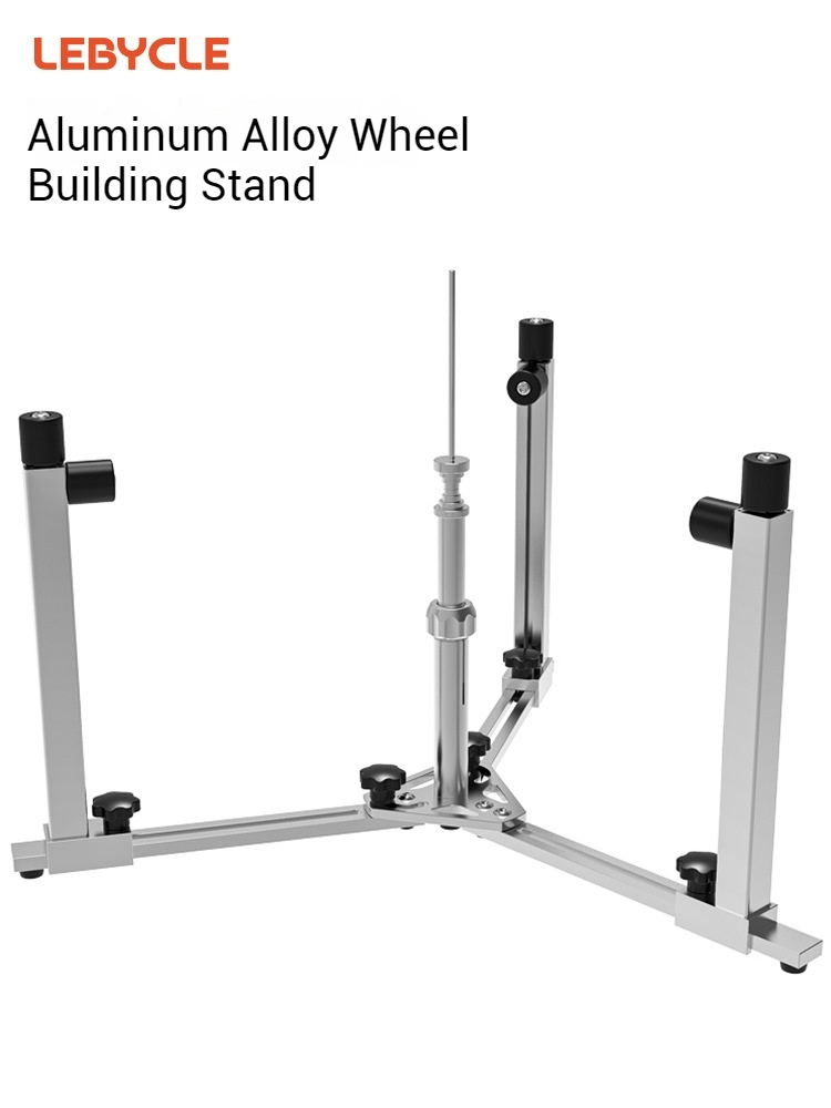 LEBYCLE Bicycle Wheel Building Stand for Mountain and Road Bike Wheelsets - Hub Spoke and Rim Lacing Tool
