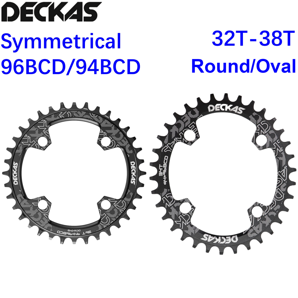 Deckas Chainring 96BCD 94BCD Round 32t 34t 36t 38t Tooth Plate MTB Mountain Bike 96BCD Road Bike M4000 M4050 NX GX X1