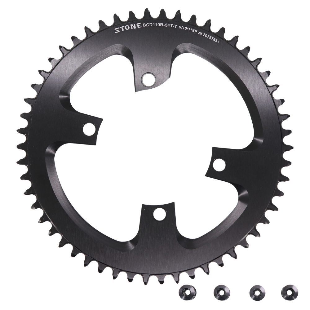 Stone Round Chainring 110 BCD for Shimano 105 R7000 R8000 R9100 110bcd 34T 40 46T 48 50T 54 56 58T 60 Road Bike 12s 12 speed ULTEGRA DURA-ACE