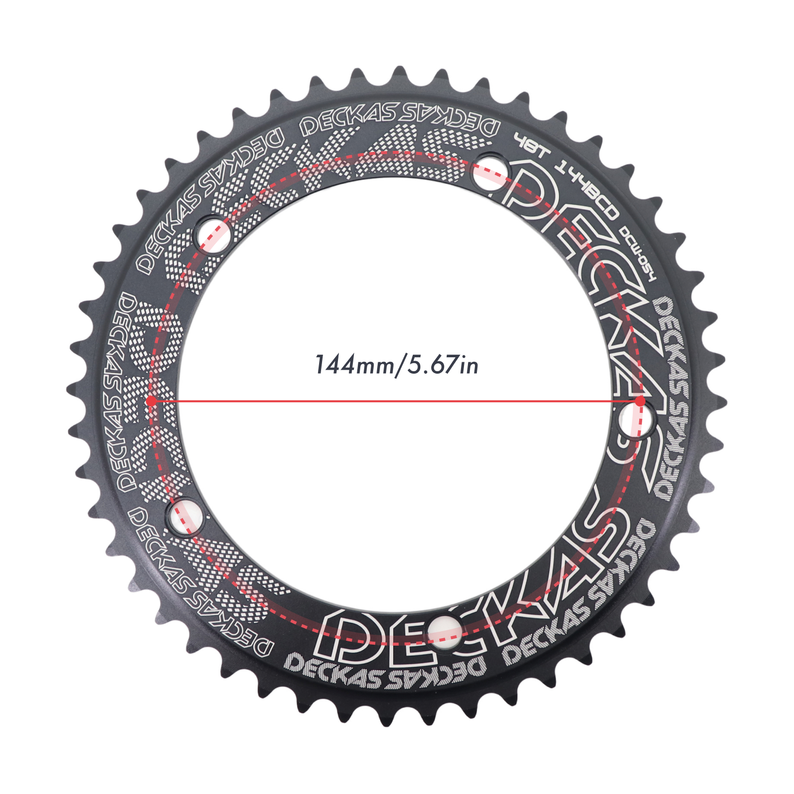 Deckas 144BCD Round Chainring Fixed Gear fixie Track Bike 44 46 48