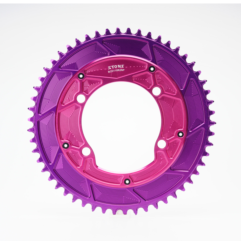 Stone Round bike Chainring inner Offset 4mm 110BCD 1x for Shimano 105 R7100 UT R8100 DA R9200 5800 6800 9000 Road Bike 12s 12 Speed aero style R7000 R8000 R9100