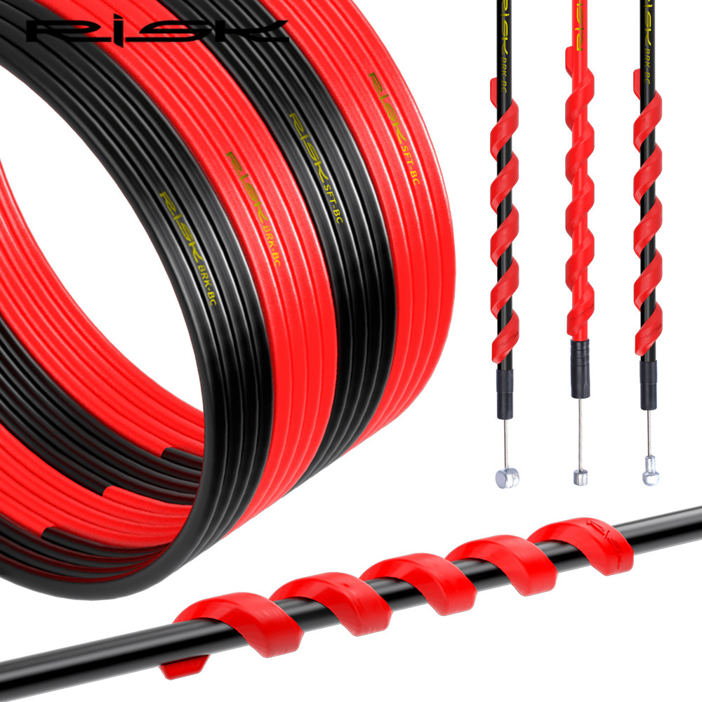 RISK Bicycle Cable Housing Kit - Includes Gear and Brake Inner Cable Cores Suitable for Mountain and Road Bikes