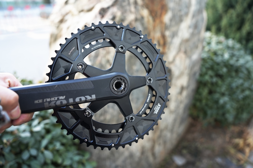 Stone 130bcd Round Double Chainring for Shimano 11s 12s Road Bike Folding Bike for Sram 11 Speed 58-44T 56-42T 55-40T 54-40T 53-39T