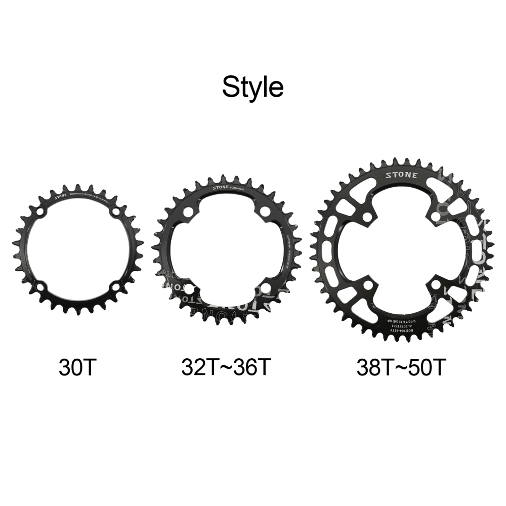 Stone Chainring Round 104BCD for Shimano M780 M610 670 for Sram X0 X7 X5 X9 30 34 40 46 48T Bike Chainwheel 12s 12 Speed 104 bcd