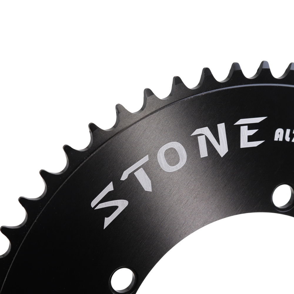 Stone 130 BCD Chainring for Single Speed Fixed Gear Fixie Track Bike Round 42T-60T Chainwheel 1/2" x 1/8" Chain