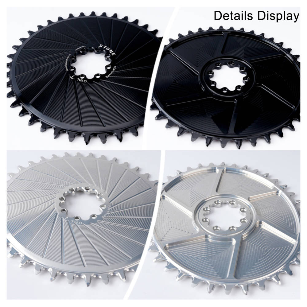 Stone Bike Chainring for AXS Flattop T-type Chain 12S 3mm Offset Direct Mount Oval for Sram X0 XX SL GX 26T To 40T Hollow Aero Style