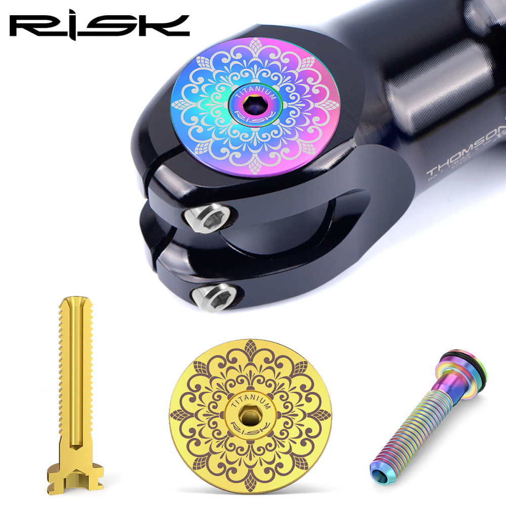 RISK Titanium Alloy Headset Cap for Mountain and Road Bikes 28.6mm Fork