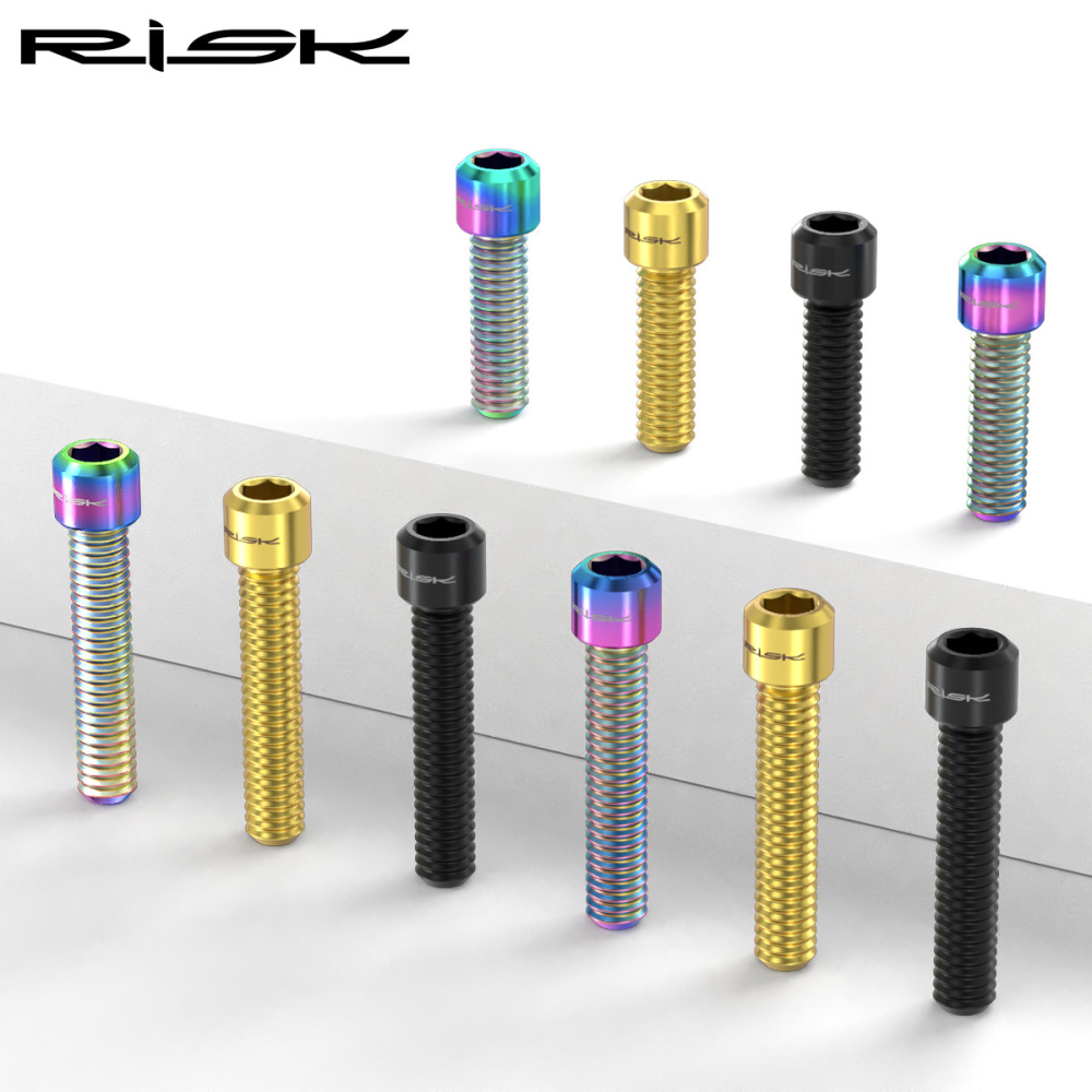 Risk Titanium M4x13.5/20mm Mountain Bike XT Front Derailleur Rear Derailleur Limit Screws H/L Tension M8000