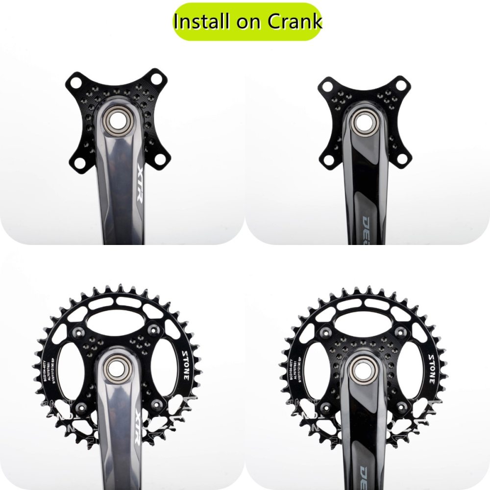 Stone Chainring Adapter Spider for Shimano Direct Mount To 104BCD Converter 3mm 6mm Offset M6100 M7100 M7120 M8100 M8120 M9100