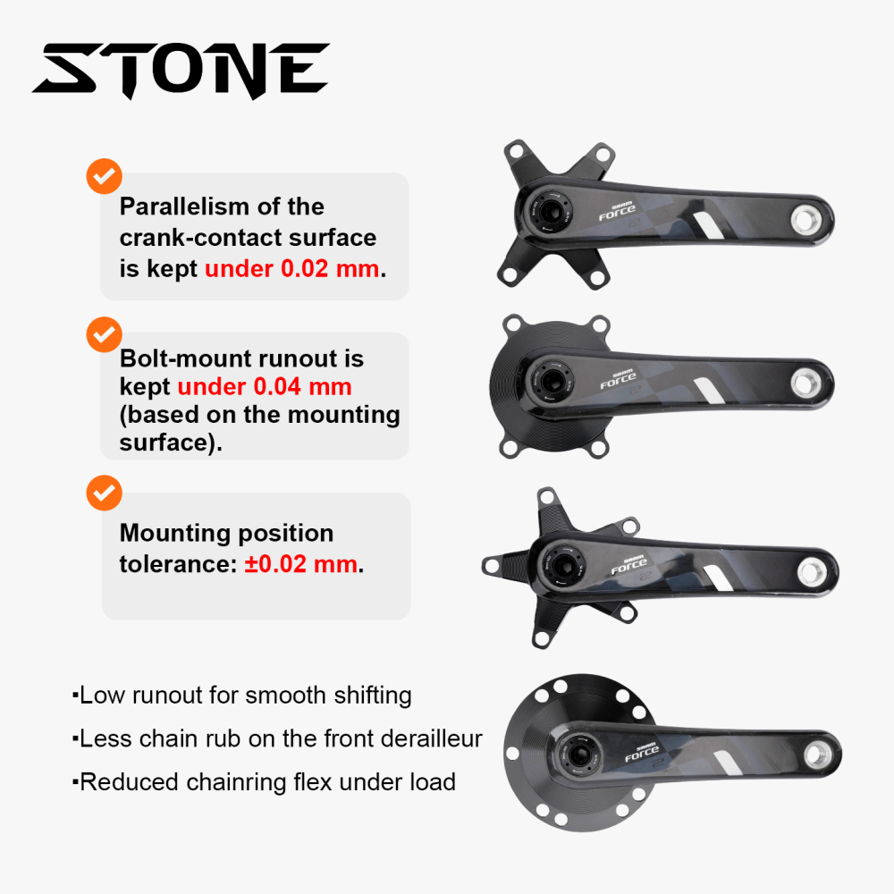 Stone Chainring Spider Adapter Converter GXP To 110BCD 4 bolts 5 Arms for Sram FORCE RIVAL RED Road Bike Crank for 1x 2x direct mount 3 bolts pins