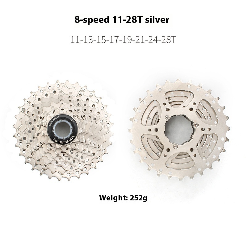 SUNSHINE-SE HG Cassette Freewheel for Road Bike 8 / 9 / 10 / 11 / 12 Speed Standard Series 11-23T 25T 28T 30T 32T 34T 36T Compatible with Shimano SRAM Sensah LTWOO Microshift HG Freehub Systems