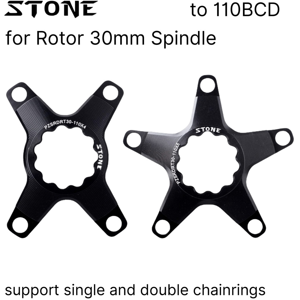 Stone Spider Adapter for Rotor 30mm Spindle Crank to 110BCD Road Gravel Bike 1x 2x for 3D 3DF 3DF+ REX1 REX2 R7000 R8000 R9100