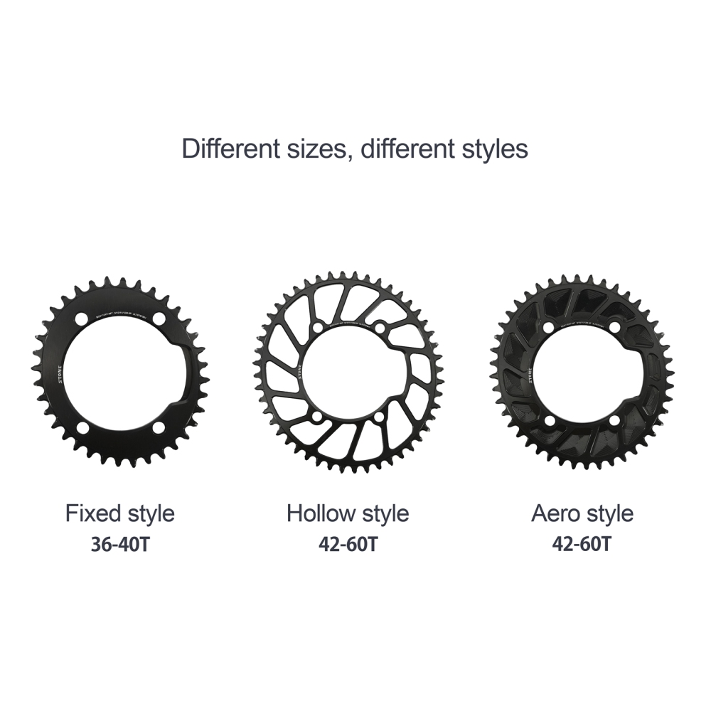 Stone Chainring 110 BCD for Shimano 4700 5800 6800 9000 Oval 34 36 38 40 42 44 46 48 58T 60T Narrow Wide Road Bike 110bcd