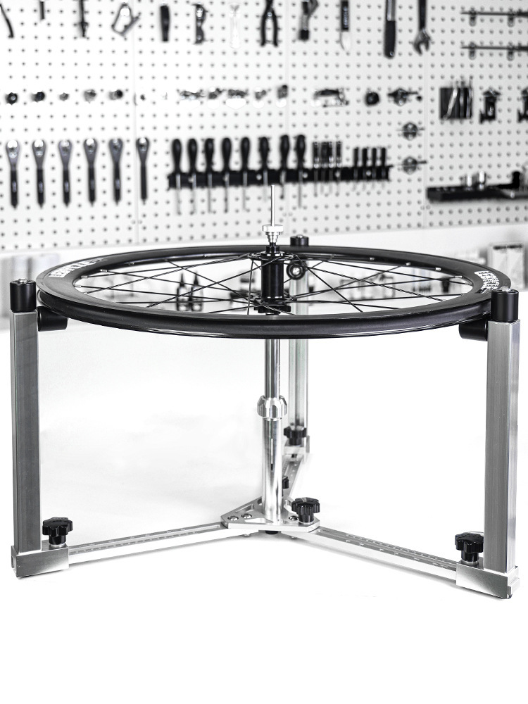 LEBYCLE Bicycle Wheel Building Stand for Mountain and Road Bike Wheelsets - Hub Spoke and Rim Lacing Tool