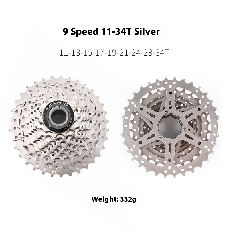 SUNSHINE-SE HG Cassette Freewheel for Road Bike 8 / 9 / 10 / 11 / 12 Speed Standard Series 11-23T 25T 28T 30T 32T 34T 36T Compatible with Shimano SRAM Sensah LTWOO Microshift HG Freehub Systems