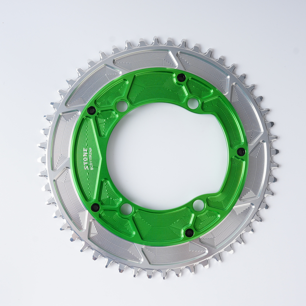 Stone Round bike Chainring inner Offset 4mm 110BCD 1x for Shimano 105 R7100 UT R8100 DA R9200 5800 6800 9000 Road Bike 12s 12 Speed aero style R7000 R8000 R9100