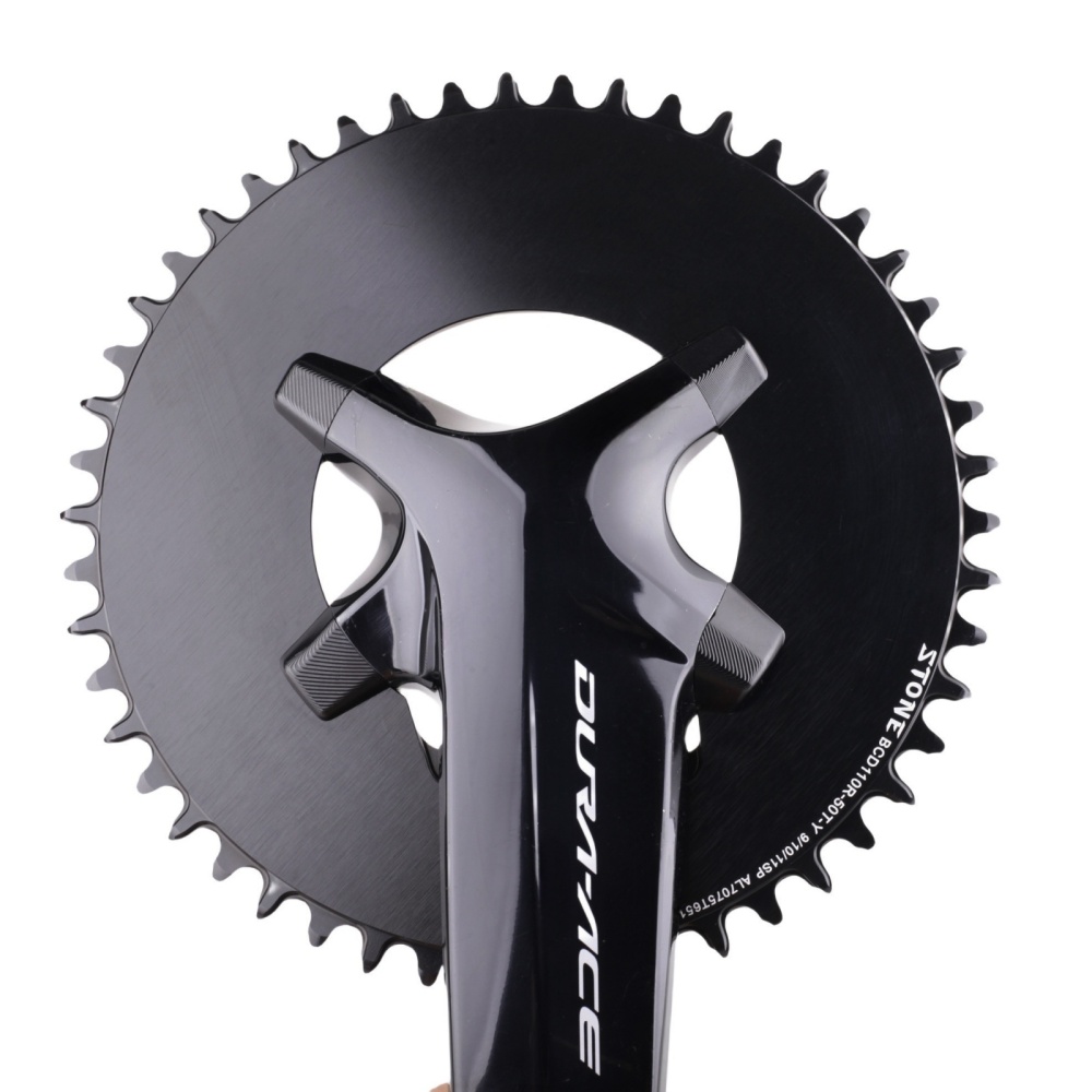 Stone Bike Chainring Decoration Caps Cover Bolts for Shimano Crankset R7100 R8100 R9200 R7000 R8000 R9100 5800 6800 9000 Road Bike Crank Cover Screws 1x Single Chainring and 2x Double Chainrings Decor caps Repair Parts