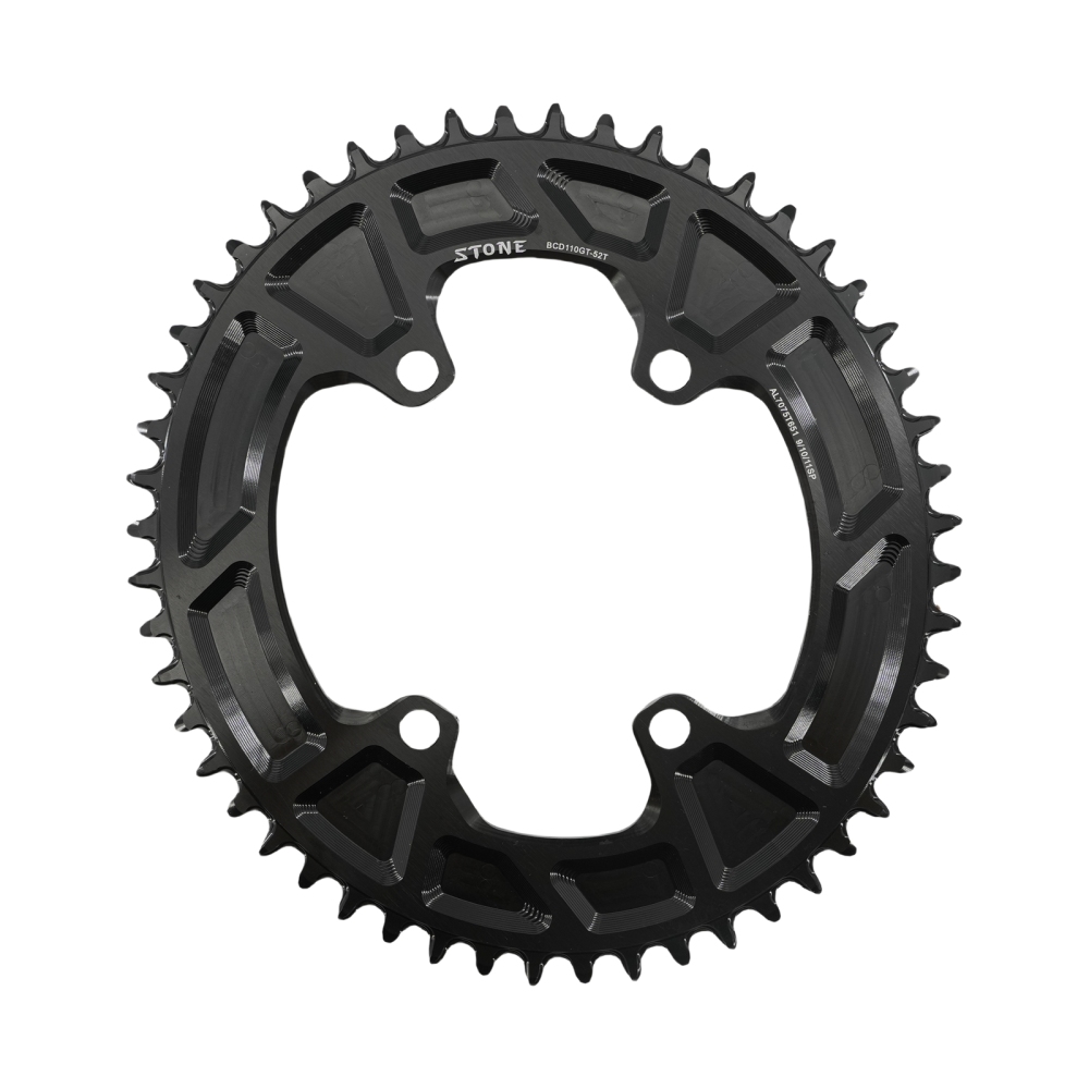 Stone Oval Bike Chainring 110BCD for Shimano Gravel GRX FC RX810 RX600 36T 38 40 42 46 58T 60T Narrow Wide Road Bike Chainwheel