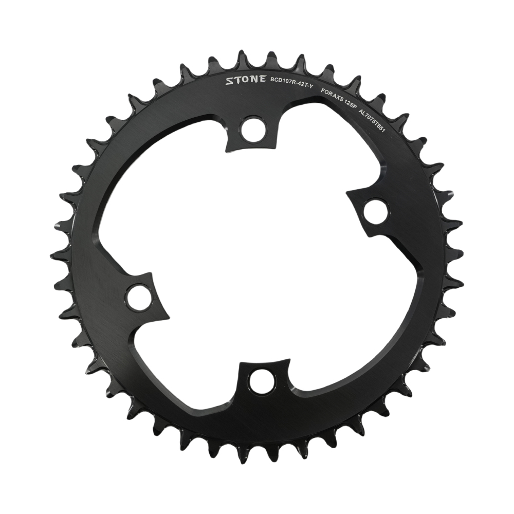 Stone Round Chainring 107BCD for Sram Rival Crankset 107 Bcd Road Bike 34 36 40 42 44 46 48 50 52 54 56 58 60T axs flattop