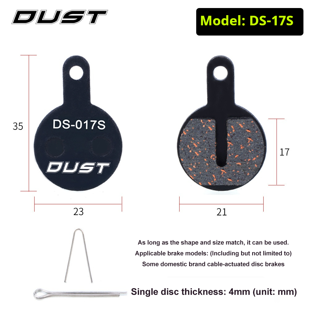 Risk DUST Mountain Bike Disc Brake Pads Resin Semi-Metallic for M446 E3 M355 Brake Lining