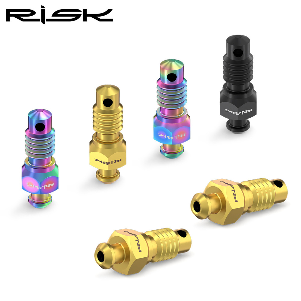 RISK Mountain Bike Disc Brake Caliper Bleed Screws M6 Titanium Alloy
