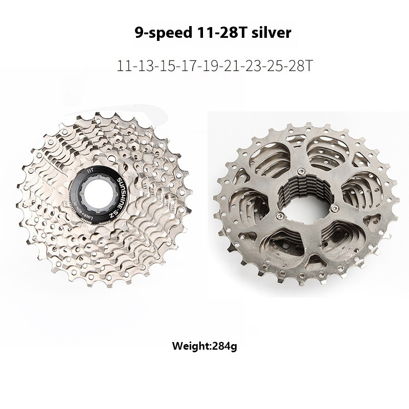 SUNSHINE-SE HG Cassette Freewheel for Road Bike 8 / 9 / 10 / 11 / 12 Speed Standard Series 11-23T 25T 28T 30T 32T 34T 36T Compatible with Shimano SRAM Sensah LTWOO Microshift HG Freehub Systems