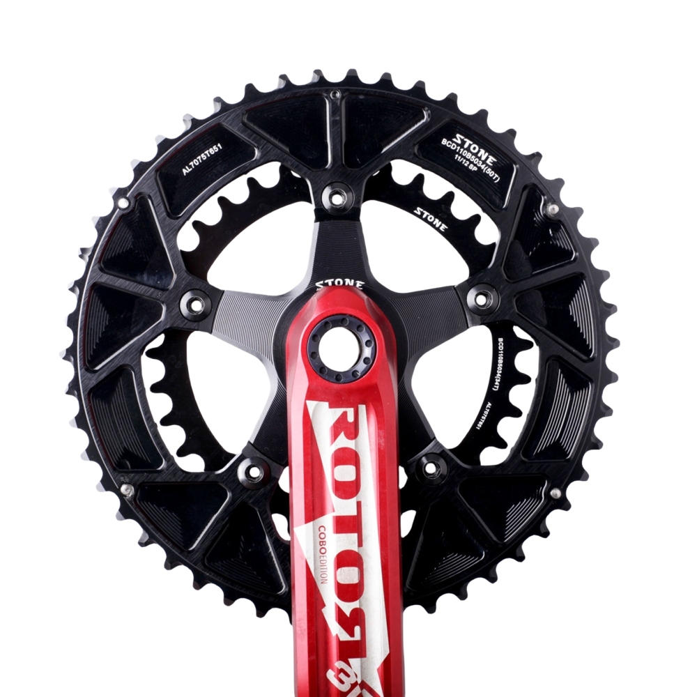 STONE Rotor 3D 3D+ 24mm Spindle to 110BCD Chainring Spider Adapter Road Gravel Bike 1x 2x R7000 R8000 R9100 R8100 R9200