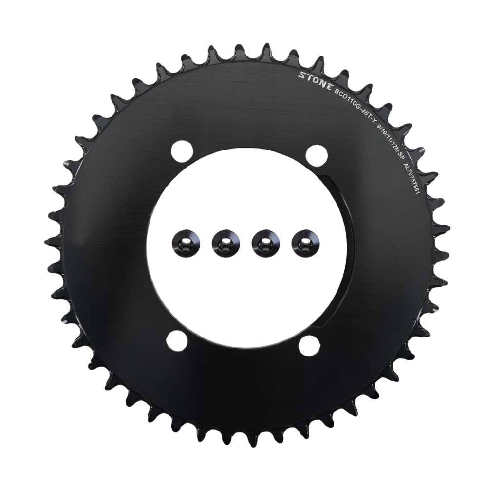 Stone Round Chainring 110 BCD for Shimano Gravel GRX FC RX810 RX600 34 36 38 40 42 46 58T 60T Tooth Road Bike Chainwheel 110bcd