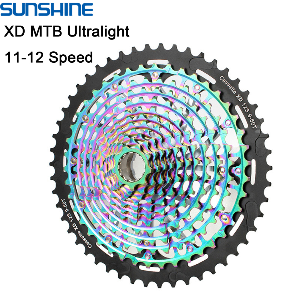 SUNSHINE XD MTB Ultralight Cassette 11/12 Speed 9-46T 9-50T 9-52T 10-50T 10-52T Lightweight CNC Steel for SRAM SX NX GX XX1 Eagle Freehub