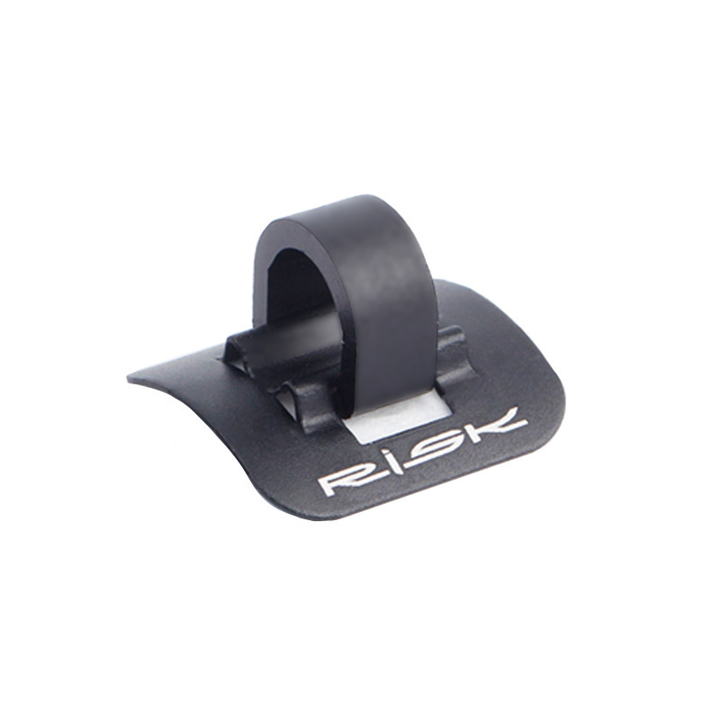 RISK C-Type Cable Cutter Frame Cable Guide Bicycle Cable Hose Double-sided Adhesive Aluminum Alloy Oil Pipe Fixing Seat