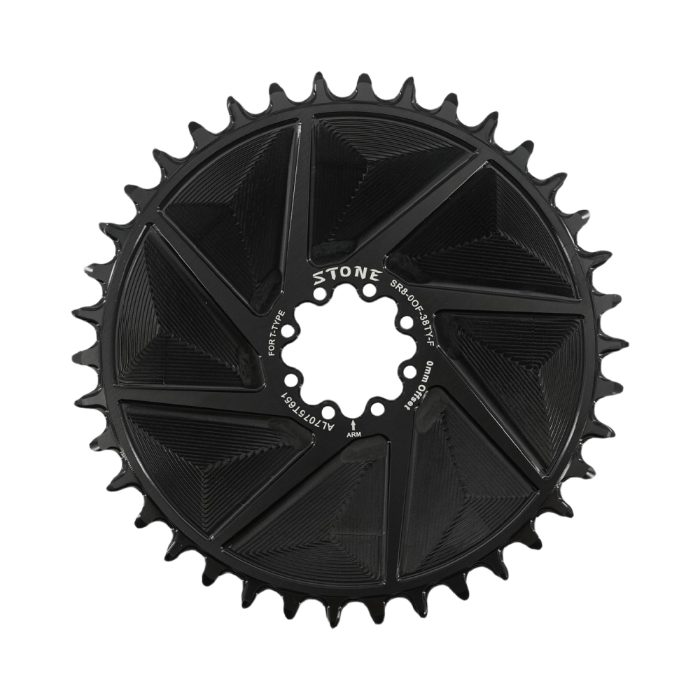 Stone Bike Chainring for AXS Flattop T-type Chain 12S 0mm Offset Direct Mount Round for Sram X0 XX SL GX 38T To 48T Hollow Aero Style
