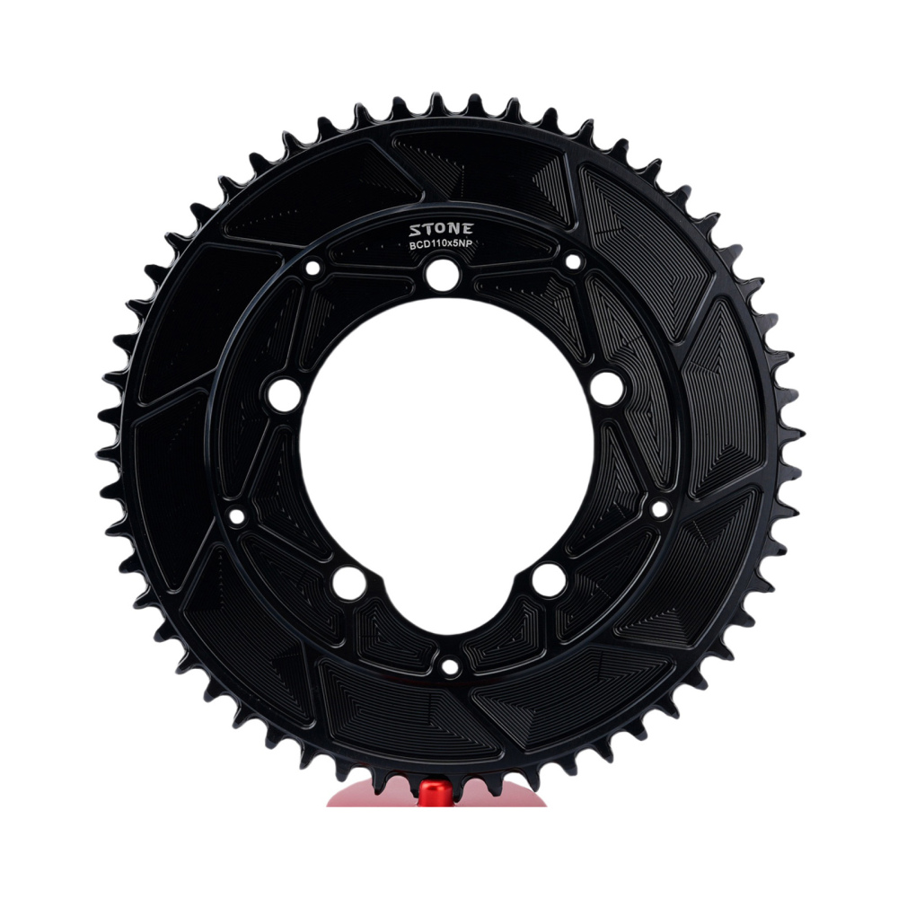 Stone 110bcd Round Chainring 4MM Offset Aero for Force Red Rival S350 S900 42t To 60t Road Bike for Sram Cx Gravel Quarq 5 Arms 12s 12 Speed