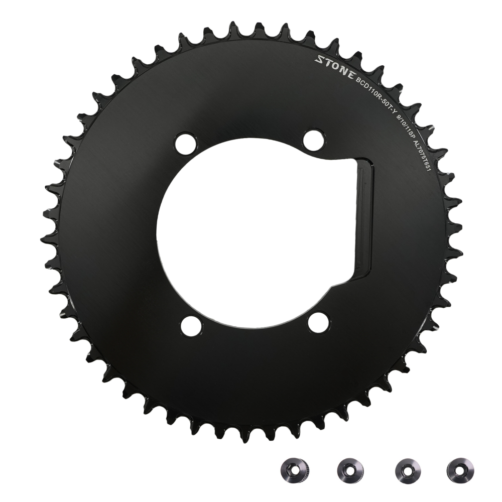 Stone Round Chainring 110 BCD for Shimano 105 R7000 R8000 R9100 110bcd 34T 40 46T 48 50T 54 56 58T 60 Road Bike 12s 12 speed ULTEGRA DURA-ACE