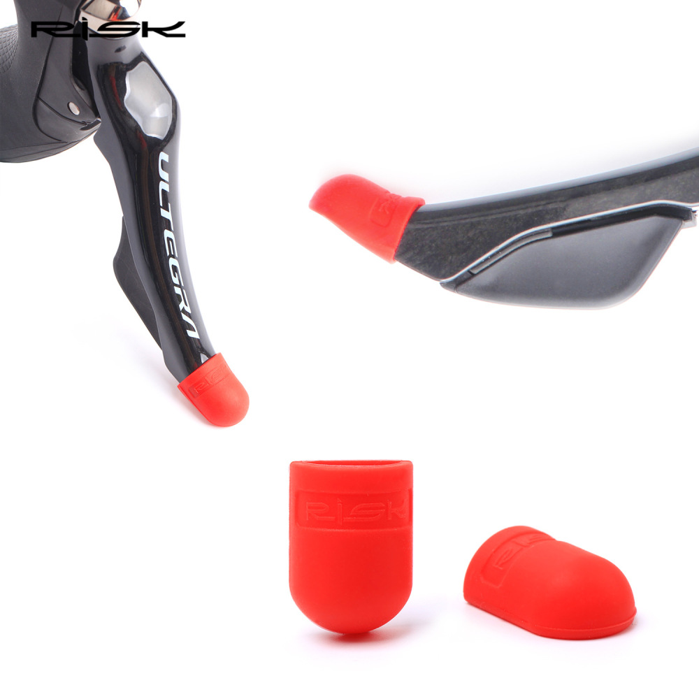 RISK Road Bike Shifter Protector Cover Bicycle Shifter Sleeve Colorful Silicone Cover Brake Lever Cover