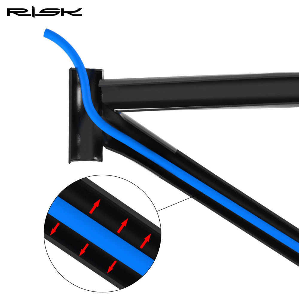 RISK bicycle internal cable routing frame sound-absorbing foam tube mountain bike road bike noise reduction sponge tube protective sleeve