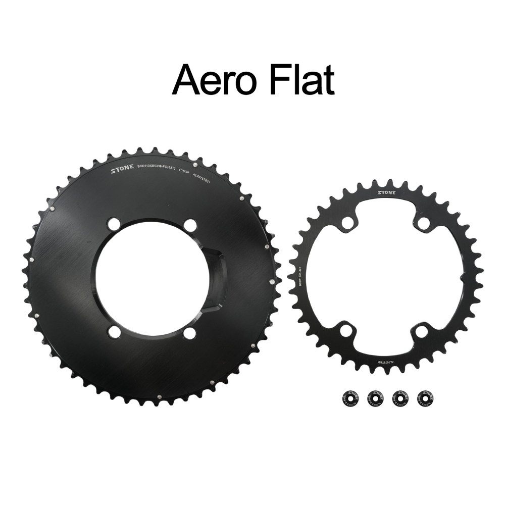 Stone 110bcd Double Chainring aero style for Shimano 105 5800 6800 9000 4 Bolt Road Bike 52 36T 53 39T 54 40T 46 32T 55T 56T 58T 44T