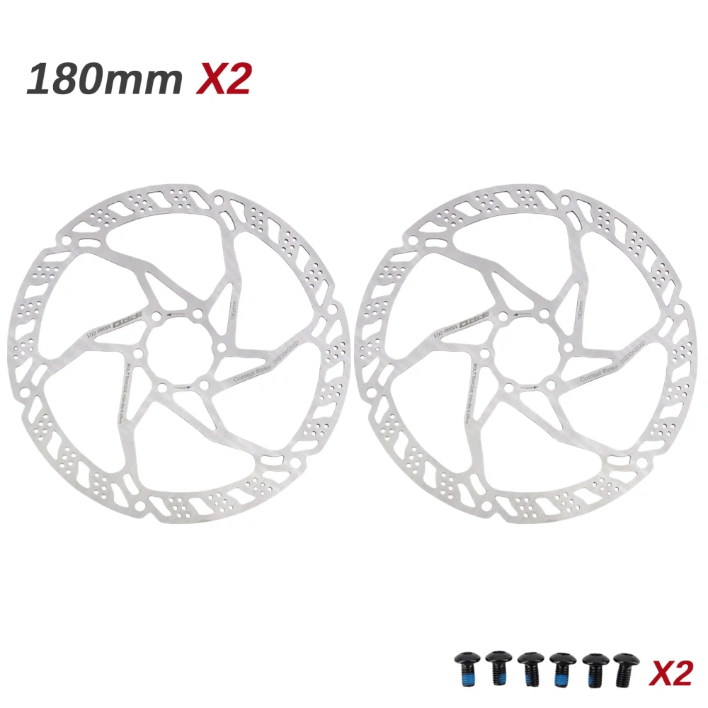 IIIPRO Bike Disc Brake Stainless Steel Rotor 160mm 180mm 203mm for MTB Road Bike Lightweight 6 Bolts G3 Brake Rotor Silver