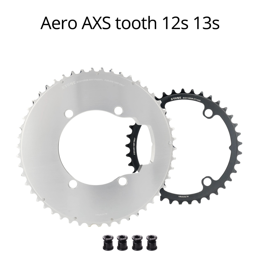 Stone 110bcd Double Bike Chainring for Sram AXS Flattop 12 13 Speed for Shimano Sigeyi Magene QUARQ R7000 R7100 R8000 R8100 R9100 R9200 4700 5800 6800